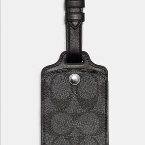 Coach Luggage tag in signature canvas